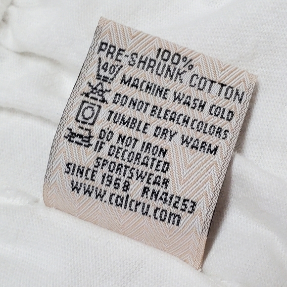 VINTAGE Cal Cru Cocoa Beach Florida White High Waisted Pull-On Casual Shorts L - Picture 11 of 11